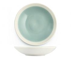 H&H Soleil Assiette Creuse Terre Cuite Bleu