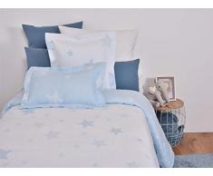 MI CASA Couvre-lit étoile New Bleu 240 x 270 cm (lit 135), 58% Coton, 42% Polyester