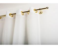 Tringle Ã Rideaux: Ã 20 mm sans Anneaux, L. 440 cm. en Laiton Poli â Complet