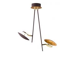 WOFI 9287.02.15.6000 Plafonnier, Métal, Integriert, 31 W, Goldfarbig, 15 x 45 x 500 cm