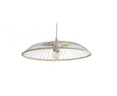 Lussiol 250659 Suspension, 60 W, MÃ©tal/Rotin