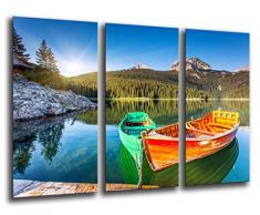 Tableau Moderne Photographique, Impression sur bois, Paysage de lac, parc national de Durmitor, 97 x 62 cm, ref. 26145