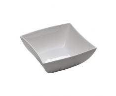 Maxwell & Williams East Meets West Bol carré en Porcelaine 24 cm dans Un Coffret Cadeau, Blanc