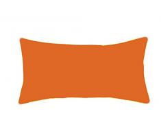 Dormisette Housse de Coussin en Jersey, Coton, Orange, 40 cm x 80 cm