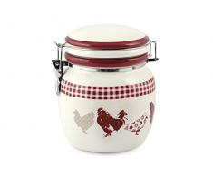 Home Country Pot à Biscuits, Céramique, Ivoire/Rouge