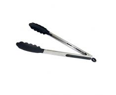 Stoneline 17344Â Pince de Cuisine en Acier Inoxydable et Plastique 30,5Â cm Ustensiles de Cuisine, Noir, 30.4Â x 8,9Â x 3,9Â cm