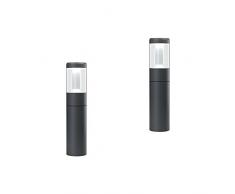 OSRAM Smart+ / Endura Lot de 2 Lanternes LED ConnectÃ©es - Borne ExtÃ©rieur - 50cm de hauteur - 16 Millions de couleurs - Etanche - Zigbee - Compatible Android & Amazon Alexa