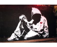 Empire Merchandising Bansky Poster avec Dessin Style Graffiti Hoodie et Accessoire
