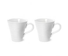 Portmeirion Home & Gifts Solo Tasses en Porcelaine Blanc 8 x 11,3 x 9 cm