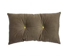 Paoletti - Coussin DAnanas Préremplies - Coussin Button - 100 Nettoyer Les Taches Seulement - 30 X 50 Cm Pouces, Polyester, Gris, 30Cm X 50Cm (12 X 20 )