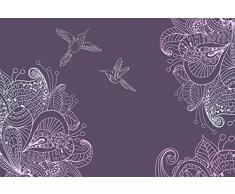 Papier Peint déco poster COLIBRIS 3 x 2,70 m | Déco et photo murale XXL Qualité HD Scenolia