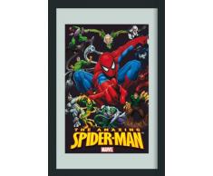 Empire 537645 Miroir imprimÃ© Spiderman avec Cadre en Plastique faÃ Â§on Bois 20 x 30 cm