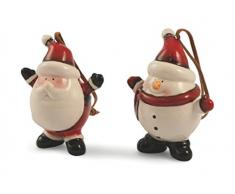 Villa dEste Home Tivoli Xmas Lot de cintres PÃ¨re, Dolomite, Multicolore, 6Â x 6Â x 4Â cm, 24Â unitÃ©s