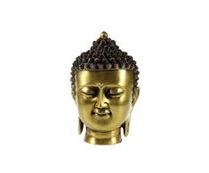 lachineuse Grande TÃTE DE Bouddha Serein - Statuette en Cuivre