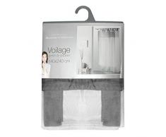 douceur dintérieur panneau a passants 140x240 cm voile bicolore duo blanc/gris