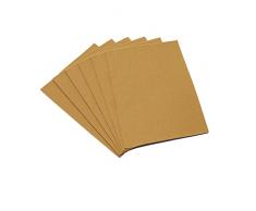 1buy3 Lot de 6 Sets de Table en Feutre avec Coins carrés 5 mm dépaisseur Beige