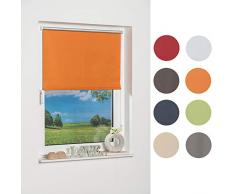 K-Home Klemmfix Mini Store occultant, Tissu, Orange, 40 x 150 cm
