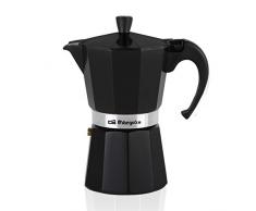 Orbegozo Cafetière en Aluminium Noir 9 Tasses Noir