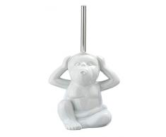 WENKO DIE BESSERE IDEE Brosse WC Monkey Silent Blanc