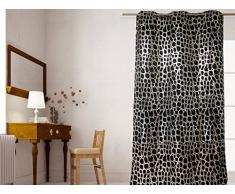 Soleil docre 034695 Puzzle Rideau Occultant à  Oeillets Polyester Noir 140x240cm
