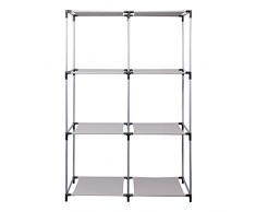 Idebox EtagÃ¨re Avec 6 Casiers MÃ©tal Gris 22 x 6 x 37,7 cm