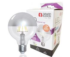 GIRARD SUDRON 15649 Lampe, Verre, 8 W, Silver Cap Clear