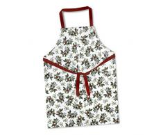 The Holly and The Ivy Le Houx et Le Lierre Tablier en PVC, Tissu, Multicolore, 81Â x 59Â x 81Â cm