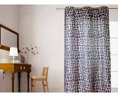 Soleil docre 034694 Puzzle Rideau Occultant à  Oeillets Polyester Gris 140x240 cm