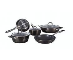 Aeternum - Y0F4SET008 - Elegantia Parodi - Batterie de poêles et casseroles - 8 pièces - Compatible induction - Aluminium