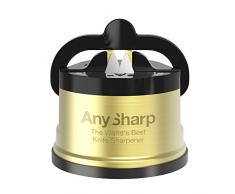 AnySharp Pro Aiguiseur de Couteaux (MÃ©tal) avec Ventouse, Laiton