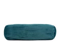 GÃ¶zze Coussin polochon en velours cÃ´telÃ©, 70 x 22 cm, Couleur : PÃ©trole, 40067-54-070022