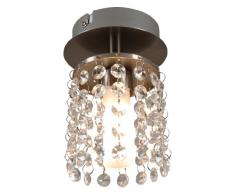 Naeve Leuchten 118050 Plafonnier en métal et verre transparent 10 x 15 cm