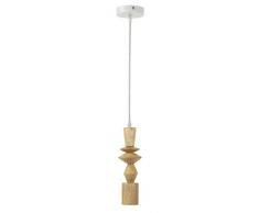 Mathias 3170112 SUSPENSION HANNA NATUREL D8 H27, Bois, E27, D8-H27 cm