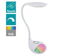 Eglo 97078 Lampe de table, Plastique, Integriert, WeiÃ, 14 x 11 x 49 cm