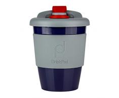 DrinkPod RPC-340/G Tasse à café réutilisable en plastique sans BPA â STORM, GRIS, 340 ML / 12 oz