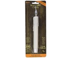 Darice Matrice Différentes LED Fuseau Bougie 19,1 cm 1/Pkg-White