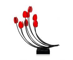 World Art TWDS7470BR Sculpture avec Socle, MÃ©tal, Multicolore, 70 x 30 x 74 cm