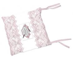 Soleil docre Garden Galette de Chaise CapitonnÃ© en Coton 40x40x5 cm Garden par Coton Rose 40 x 40 cm