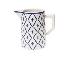 COM Amsterdam 3763 pichet 1 l-diamètre : 11 x 15 cm Bleu Fleur de lys