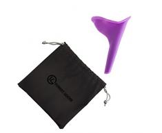 Kobert Goods â Mme urinoir pour Les Femmes étanches pour uriner Debout ou accroupi sécurisée, avec Sac de Rangement, en Silicone Souple Madame urinoir pour Les déplacements