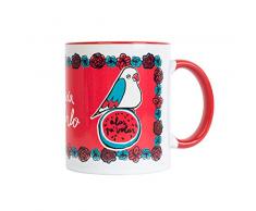 Grupo Erik TAZ019 Alas pa volar Tasse petit-dÃ©jeuner Frida Kahlo, cÃ©ramique