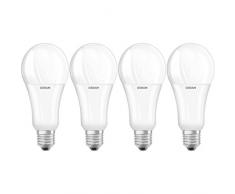 Osram LED SuperStar Classic Une ampoule, en forme dâampoule avec culot E27, peut être atténuée, remplace 21 W = 150 Watt, givré, blanc chaud? - 2700 Kelvin, paquet de 4