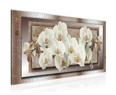 Tableau decoration murale Fleurs dorchidÃ©e - XXL Impression sur Toile Salon Appartment 1 Parties - prÃªt Ã accrocher - 205412c