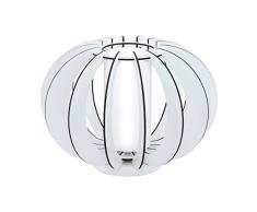 EGLO 95611 Lampe de table, Verre, Acier, Bois, E27, Blanc