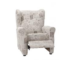 Martina Home Housse Fauteuil Relax Leire, Tissu, Multicolore, 32Â x 42Â x 8Â cm