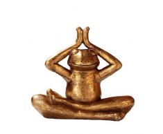 Pajoma 48410Â A Figurine Grenouille Yoga Relax, Plastique, Or, 29,5Â x 14,5Â x 20,5Â cm