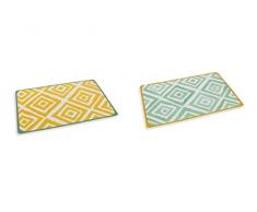 Villa dEste Home Tivoli Sets de Table l. 45 x p. 30 cm Giallo E Verde