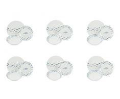 Villa DEste Home Tivoli 2191859 Maratea Lot de 18 assiettes en porcelaine