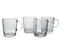 Bohemia Cristal 093Â 006Â 138Â Lot de 4Â Verres Ã Cappuccino denv. 290Â ML en Verre sodocalcique avec Inscription for You and me