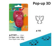 Vaessen Creative Perforatrice de Papier 3D, Ange, Effet Pop Up, Taille M, Pour Projets DIY, Scrapbooking, Création de cartes et plus